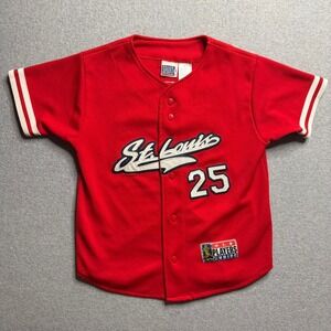 Vintage Mark McGwire 25 St Louis Cardinals Jersey Sport Attack Red Mens M MLB